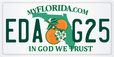 FL license plate EDAG25