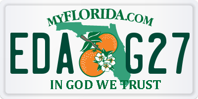 FL license plate EDAG27