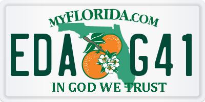 FL license plate EDAG41
