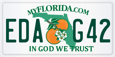 FL license plate EDAG42