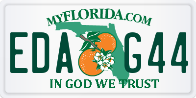 FL license plate EDAG44