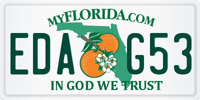 FL license plate EDAG53