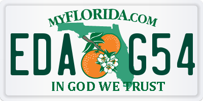 FL license plate EDAG54
