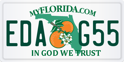 FL license plate EDAG55