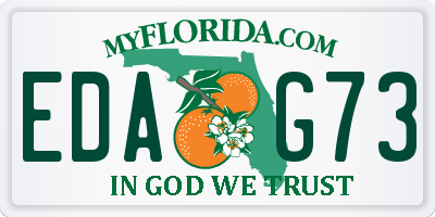 FL license plate EDAG73