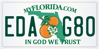 FL license plate EDAG80