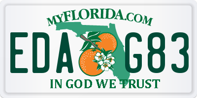 FL license plate EDAG83