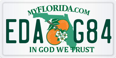 FL license plate EDAG84