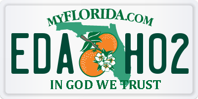FL license plate EDAH02