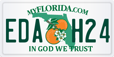 FL license plate EDAH24