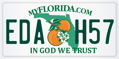 FL license plate EDAH57