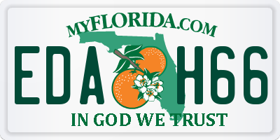 FL license plate EDAH66