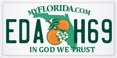 FL license plate EDAH69