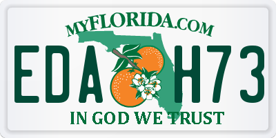FL license plate EDAH73