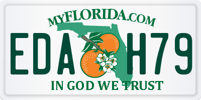 FL license plate EDAH79