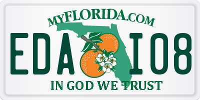 FL license plate EDAI08