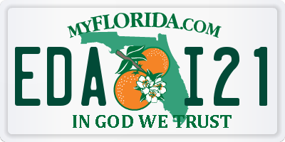 FL license plate EDAI21