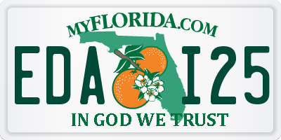 FL license plate EDAI25