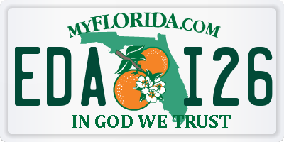 FL license plate EDAI26