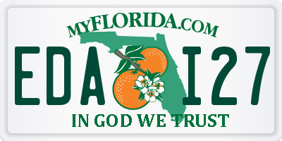 FL license plate EDAI27