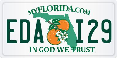FL license plate EDAI29