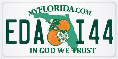 FL license plate EDAI44