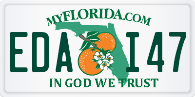 FL license plate EDAI47