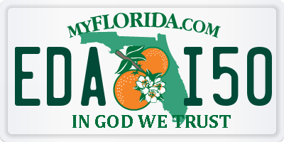 FL license plate EDAI50