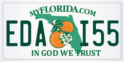 FL license plate EDAI55