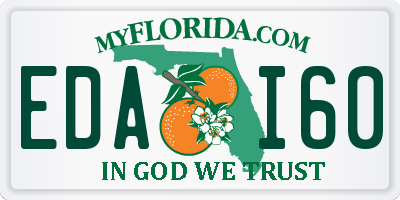 FL license plate EDAI60