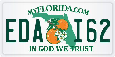 FL license plate EDAI62