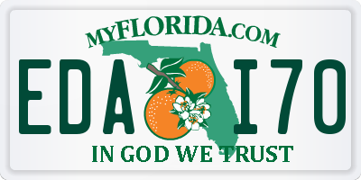 FL license plate EDAI70