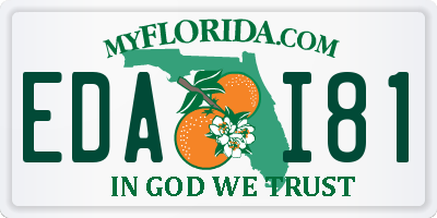 FL license plate EDAI81