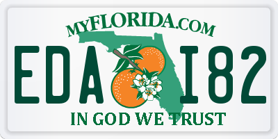 FL license plate EDAI82