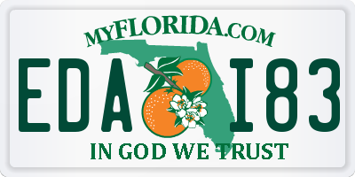 FL license plate EDAI83