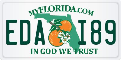 FL license plate EDAI89