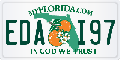 FL license plate EDAI97