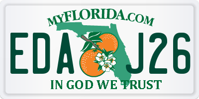 FL license plate EDAJ26