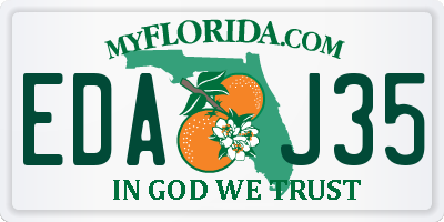 FL license plate EDAJ35