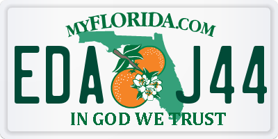 FL license plate EDAJ44