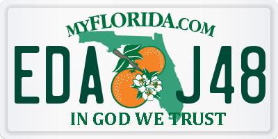 FL license plate EDAJ48
