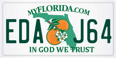 FL license plate EDAJ64