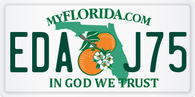FL license plate EDAJ75