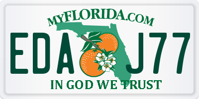 FL license plate EDAJ77