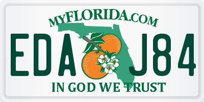 FL license plate EDAJ84