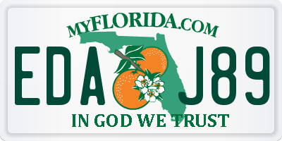 FL license plate EDAJ89