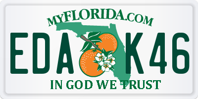 FL license plate EDAK46
