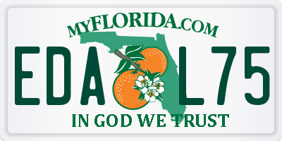 FL license plate EDAL75