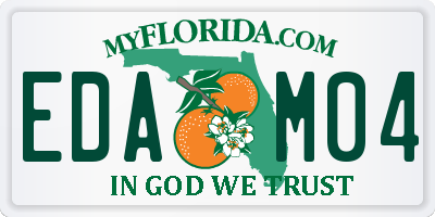 FL license plate EDAM04