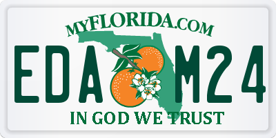 FL license plate EDAM24